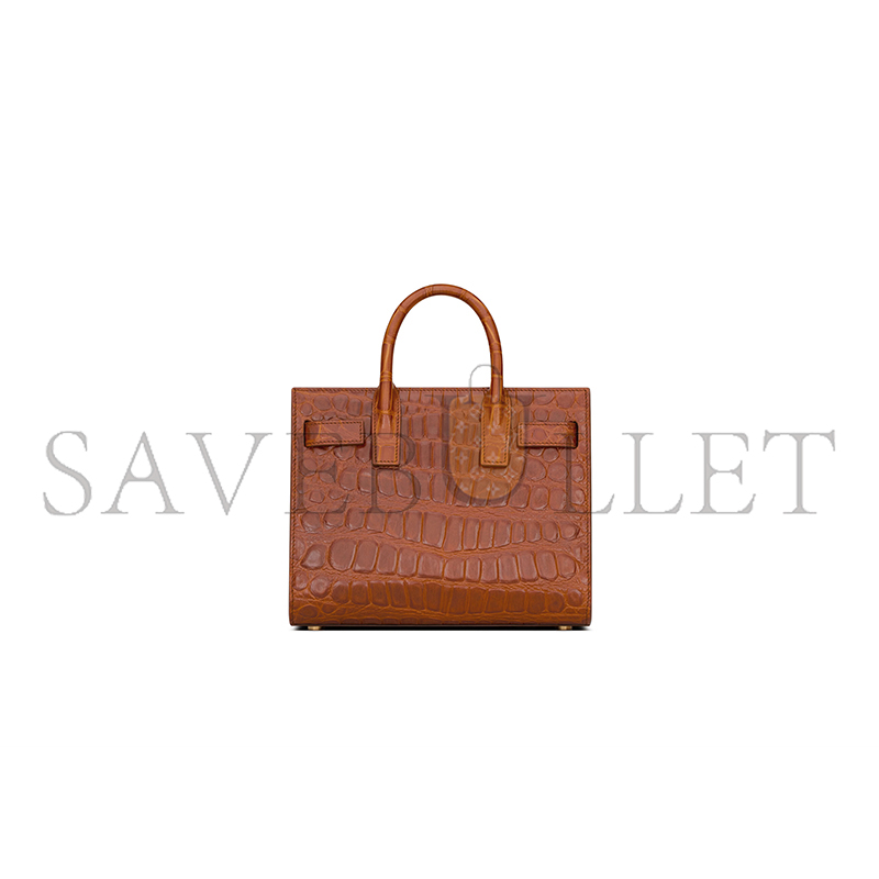 YSL SAC DE JOUR IN CROCODILE-EMBOSSED LEATHER – NANO 3987112US0W2547 (22*18*10.5cm)